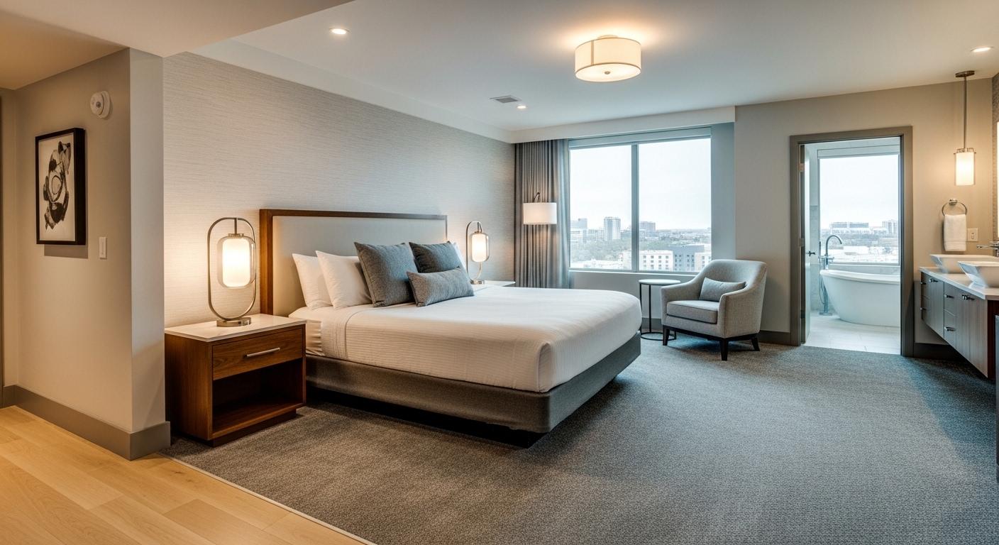 Modern Hotel Renovations in Arlington & Irving, TX — Alder Designs